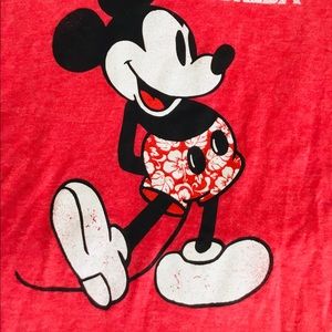 Red Disney Mickey Mouse tank top